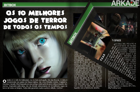 Os 10 melhores jogos de terror da história, na edição 4. Clique na imagem para ler a edição.