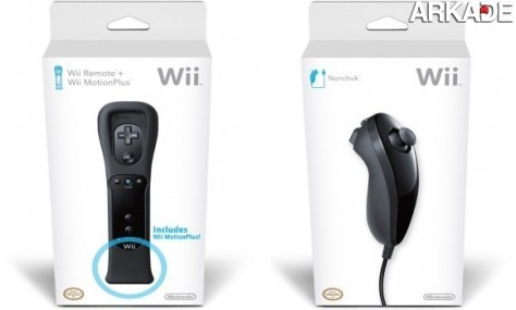 Nintendo lança Wii Remote, Motion Plus e Nunchuk pretos