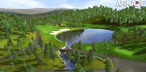 Simulador de golfe simula relevo do campo e trajetória da bola