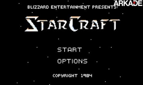 Como seria StarCraft na era dos games 8-bits?