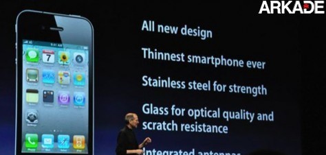 iPhone 4 é revelado oficialmente por Steve Jobs