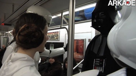 O que você faria se visse Darth Vader no mesmo metrô que você?