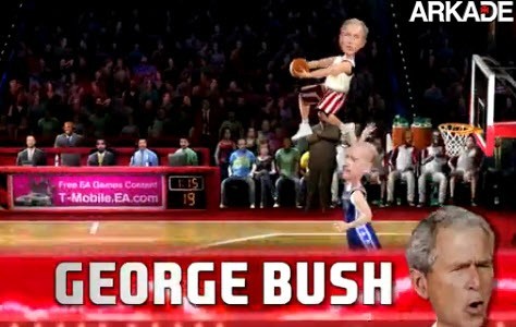 Trailer de NBA Jam mostra Obama contra Bush nas quadras