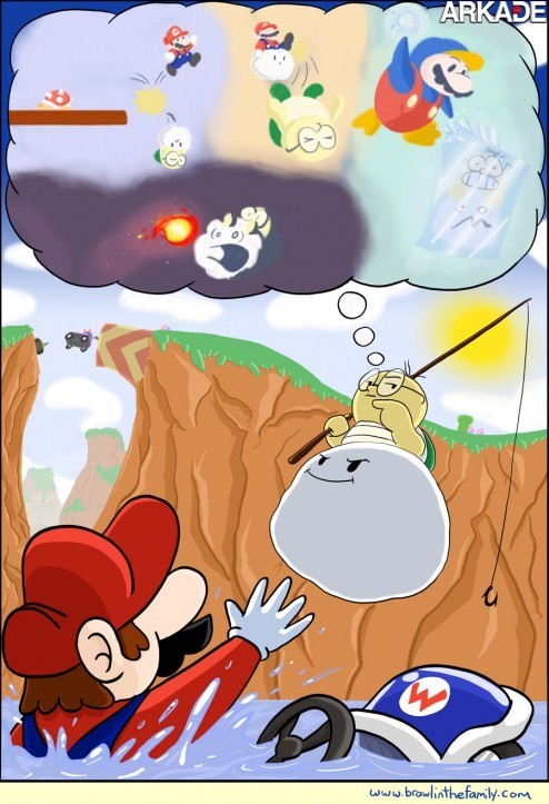 imagens Tirinha   O dia em que Mario pagou pelos seus atos do passado