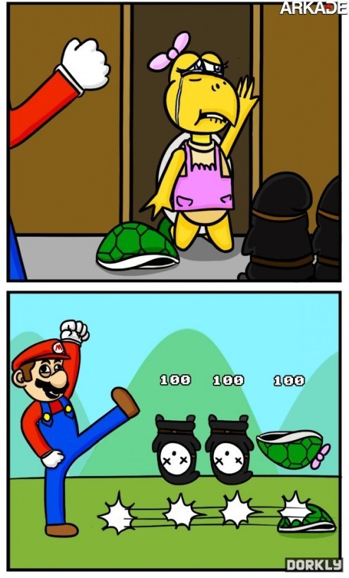 Tirinha: Super Mario é um matador sem coração