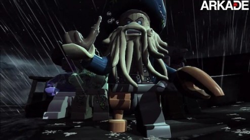 Kraken de bloquinhos no novo trailer de Lego Piratas do Caribe