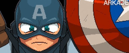 Capitão América ganha jogo online grátis no melhor estilo Mega Man