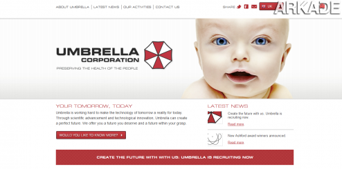 Umbrella Corporation abre vagas de emprego! Cadastre-se no site!