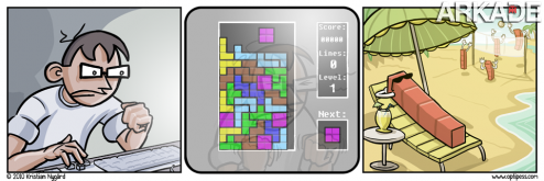 Onde está a maldita peça reta de Tetris quando a gente precisa dela?