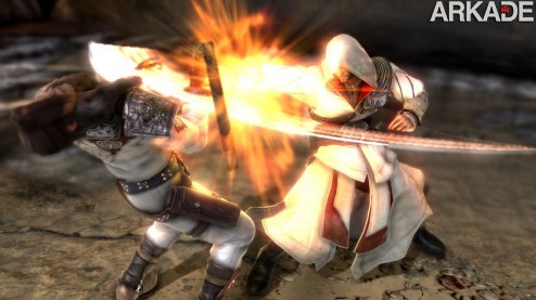 Veja o gameplay de Ezio, de Assassin's Creed, em Soul Calibur V