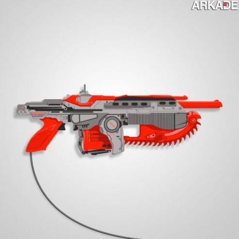 A clássica pistola Zapper do Nintendinho, versão Gears of War