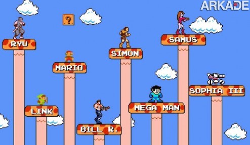 Que tal jogar Super Mario Bros. com outros personagens famosos?