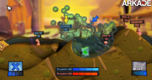 Worms Revolution: novo jogo terá belo visual 2.5D, veja o trailer