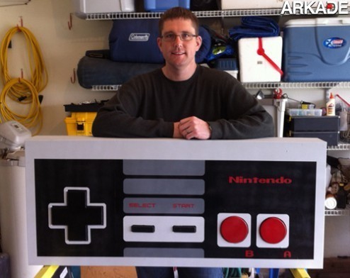 Monte um controller de Nintendo 8-bit gigante que funciona!