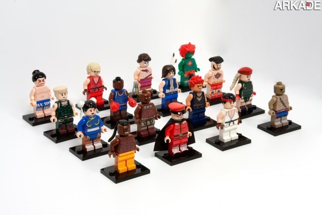 Da série #euquero: lutadores de Street Fighter feitos de Lego