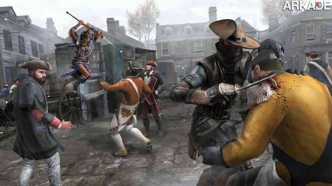 Assassin's Creed III: novos trailers mostram matança multiplayer e batalhas navais