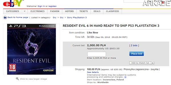 Tribuna Arkade: cópias roubadas de Resident Evil 6 já estão à venda na Polônia