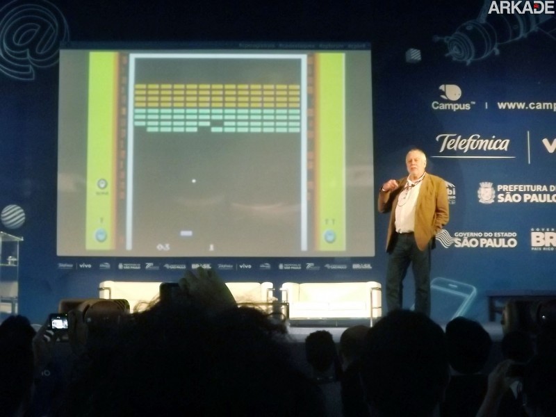 Campus Party 2013: Nolan Bushnell encanta falando de Atari, Steve Jobs e educação