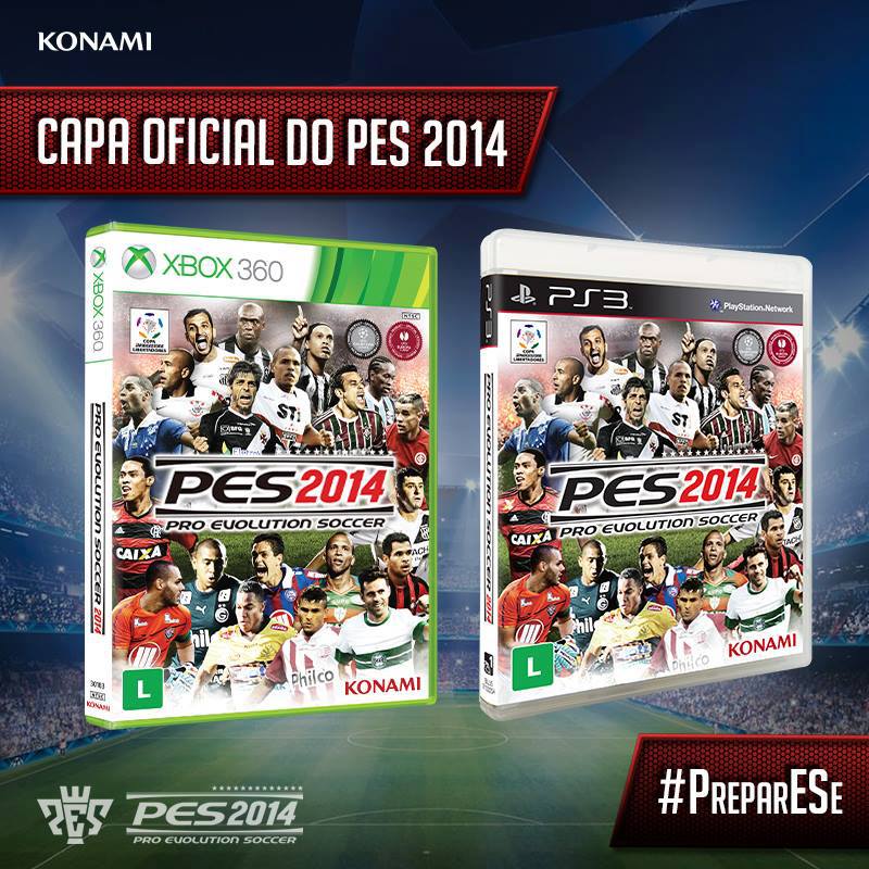 PES 2014 trará (muitos) jogadores da Série A do Campeonato Brasileiro na capa