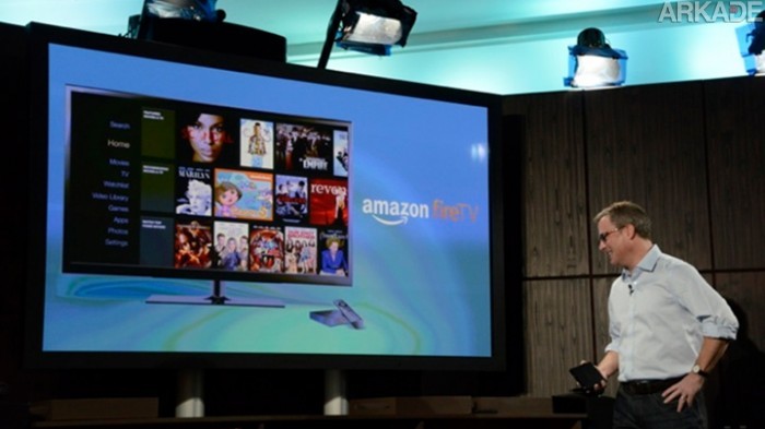 Amazon revela o FireTV, seu aparelho de streaming e "micro console" para games