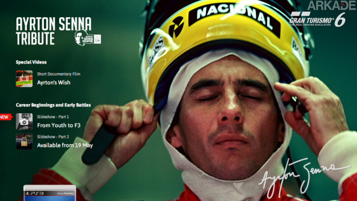 Ayrton Senna vai acelerar em Gran Turismo 6 a partir do dia 27 de maio