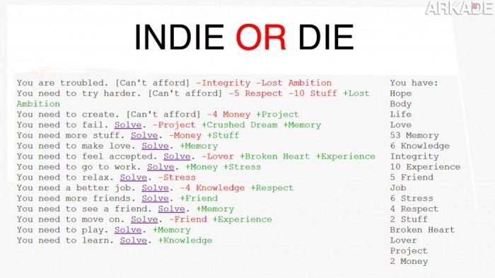 Indie or Die: Como um simples jogo indie pode mudar a sua forma de ver a vida