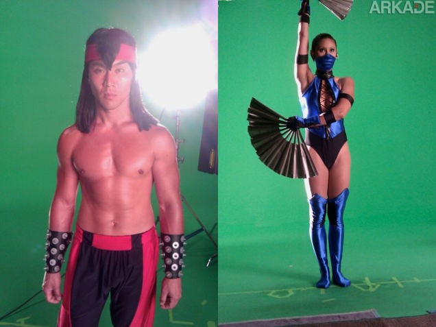 Liu Kang e Kitana.