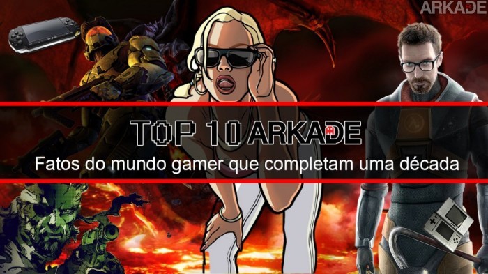 Top 10 Arkade: Fatos do mundo gamer que completam uma década