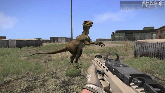 Jurassic Arma: mod bacana vai colocar dinossauros para devorar os soldados de Arma III
