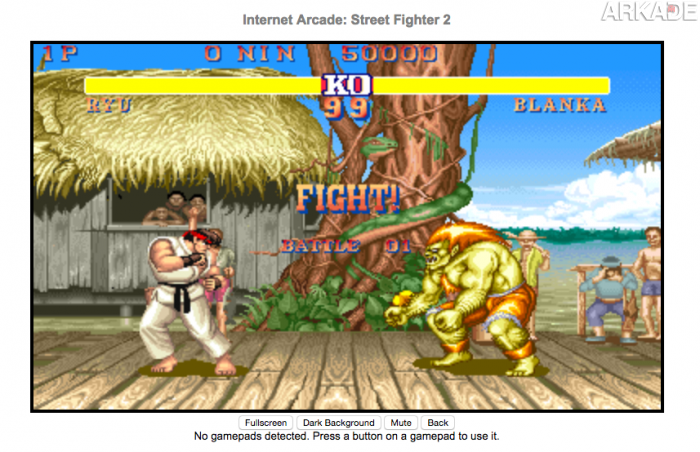 Jogue Street Fighter II e outros 900 clássicos de fliperama no seu navegador com o Internet Arcade