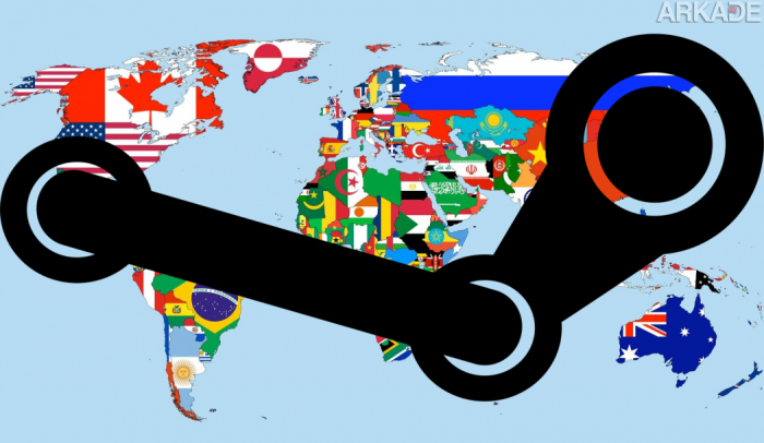 Steam terá trava de região para o Brasil, Russia e alguns outros países