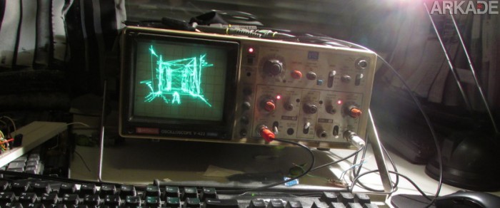 Já pensou que louco jogar Quake em um osciloscópio?