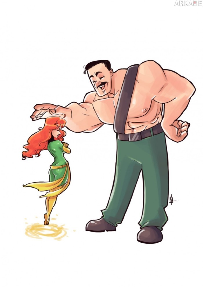"Phoenix vs Mike Haggar" by Arthur França.