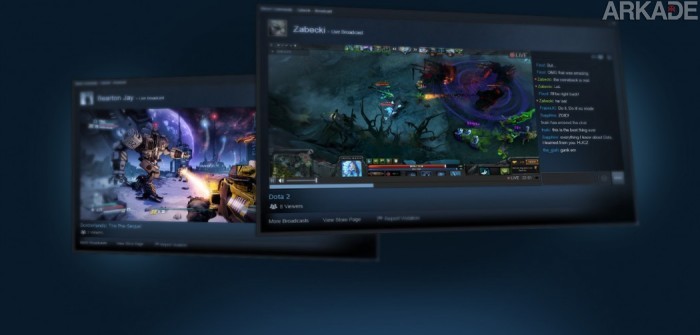 Valve entra no mercado de streaming com o lançamento de Steam Broadcasting