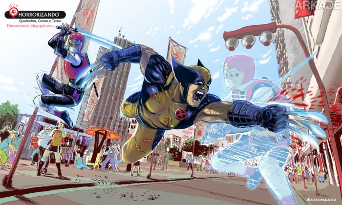 Artista brasileiro faz um belo crossover: Marvel vs. Jaspion, Jiban e outros da Manchete