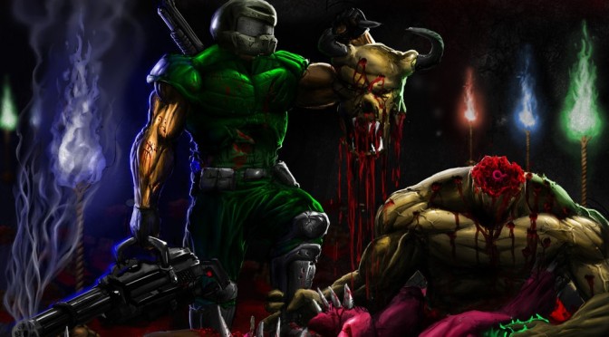 Brutal Doom é a nova versão do clássico shooter, que dessa vez traz muito mais armas, sangue e Heavy Metal
