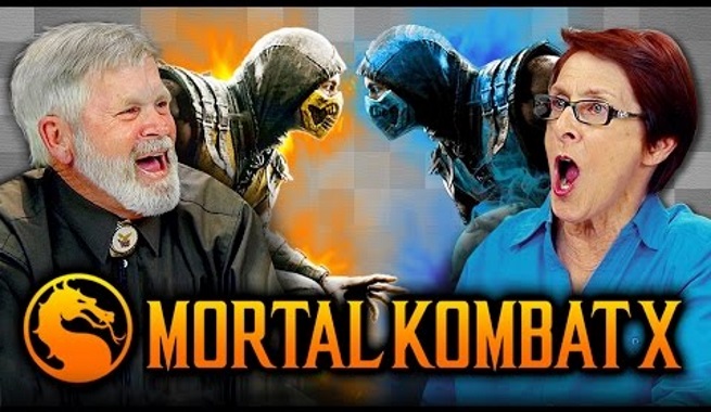 Este vídeo mostra "velhinhos" se assustando (e se divertindo) com a violência de Mortal Kombat X