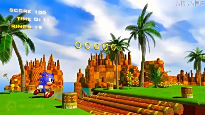 Criaram a primeira fase do Sonic (quase) toda em 3D e ficou demais!