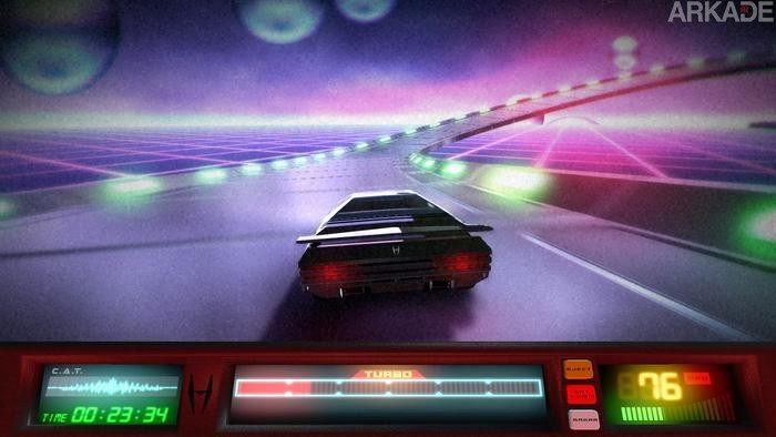 Conheça Power Drive 2000, um jogo de corrida com cara de anos 80