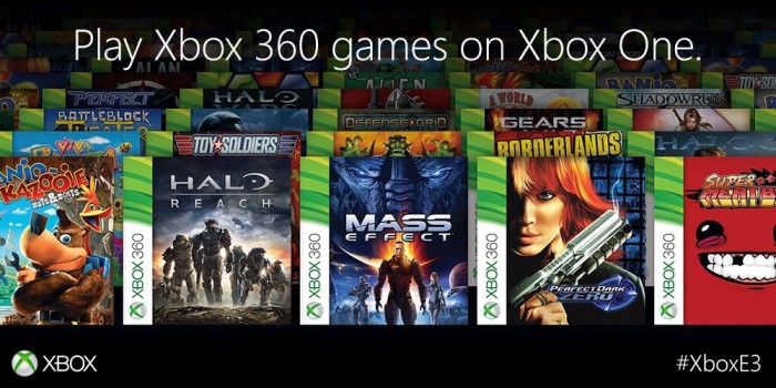 E3 2015: ajude a escolher os jogos de X360 que terão prioridade na retrocompatibilidade do XOne