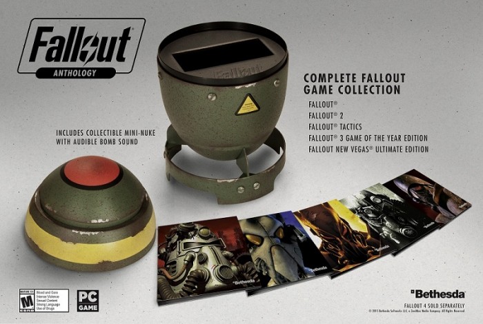 Bethesda apresenta Fallout Anthology, a coleção especial que vem dentro de uma bomba (!)