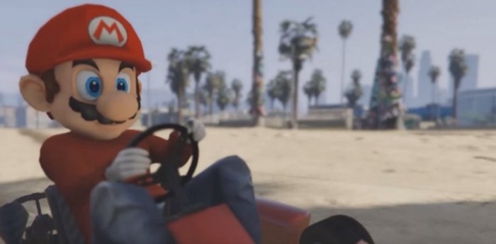 Este mod coloca um pouquinho de Super Mario Kart em GTA V