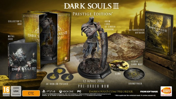 Prepare seu bolso para as incríveis edições de colecionador de Dark Souls III