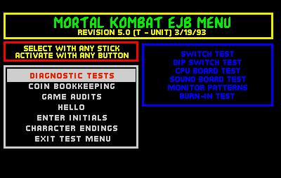 Mortal Kombat tem mais segredos sim, vem ver o menu secreto do jogo de 1992