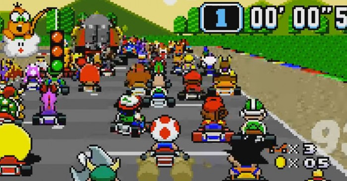 Super Mario Kart com 101 personagens na mesma corrida é gloriosamente caótico!