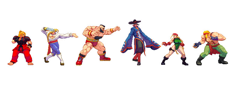 Um artista recriou os personagens de Street Fighter V com o visual 2D de Street Fighter III e o resultado ficou incrível!