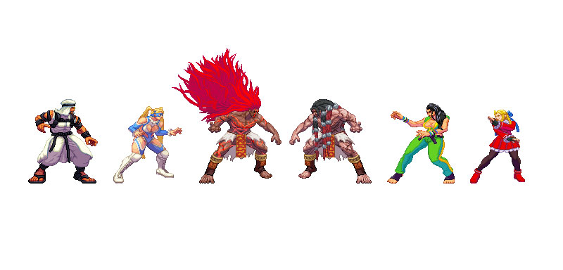 Um artista recriou os personagens de Street Fighter V com o visual 2D de Street Fighter III e o resultado ficou incrível!