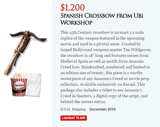 Ubisoft fará pré-venda de ingressos para o filme de Assassin's Creed de até U$ 1200,00!
