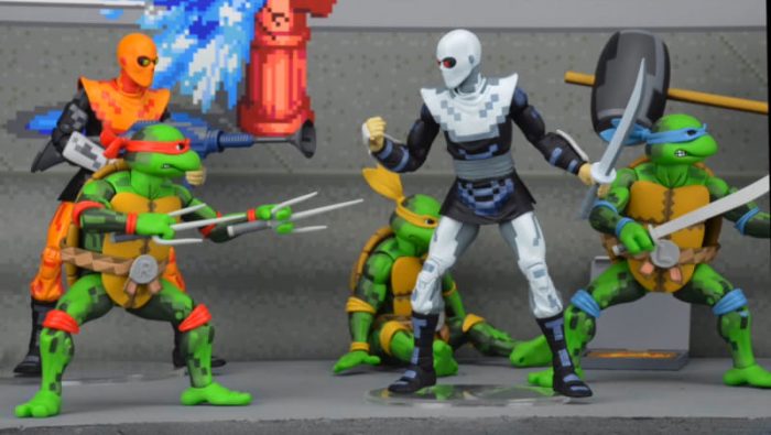 Essas actions figures do beat 'em up clássico das Tartarugas Ninja é tudo que você vai precisar agora