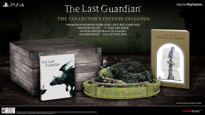 Dá só uma olhada na belíssima edição de colecionador de The Last Guardian